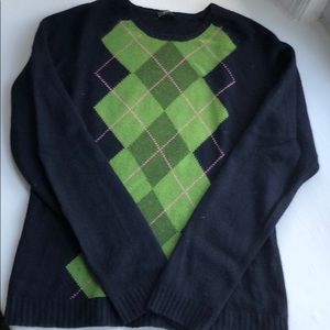J Crew Argyle Sweater